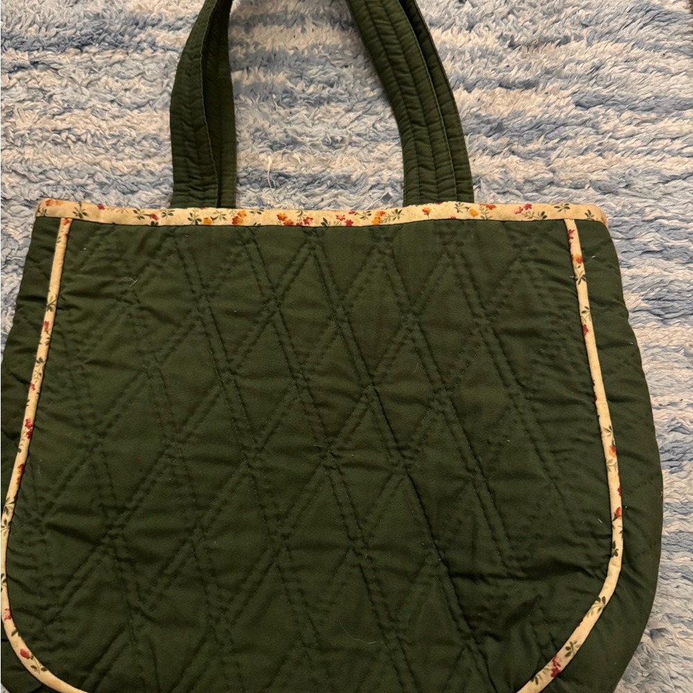 HANDMADE Patchwork Quilted Tote Bag - Picture 2 of 3